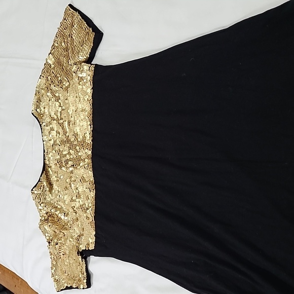 FAITH BEAUTIFUL SEQUIN BLACK DRESS. - Picture 11 of 11